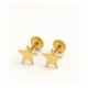 thumbnail image 4 of Aros Estrella 5mm Oro 18k 0.80gr. Mujer Niña Juvenil Dorado, 4 of 4