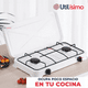 thumbnail image 5 of Cocina Encimera a Gas Licuado 2 Platos Cocinilla Blanco, 5 of 6