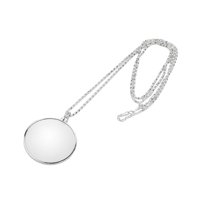 Ioensy - Collar Lupa Lupa Portátil Colgante Para Lectura Aficiones Joyería Plata