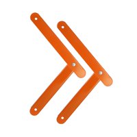 Magideal - Conector De Bisagra De Escalera De Escalón De Aluminio, 2 Uds., Con Tornillos, Localizador De Escalera De Escalón, Varilla De Tracción Para Accesorios Naranja