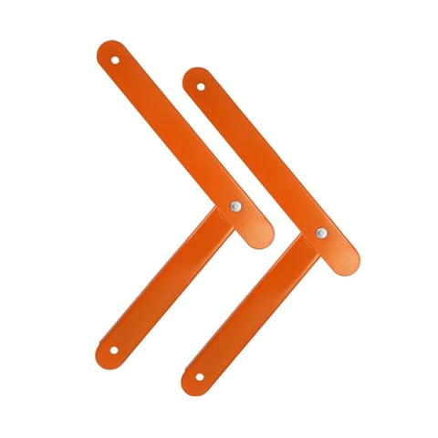Magideal - Conector De Bisagra De Escalera De Escalón De Aluminio, 2 Uds., Con Tornillos, Localizador De Escalera De Escalón, Varilla De Tracción Para Accesorios Naranja
