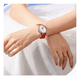 thumbnail image 5 of Reloj Belug De Pulsera Mujer Elegante Con Fase Lunar Y Correa Cuer Rojo Rojo Blanco, 5 of 5