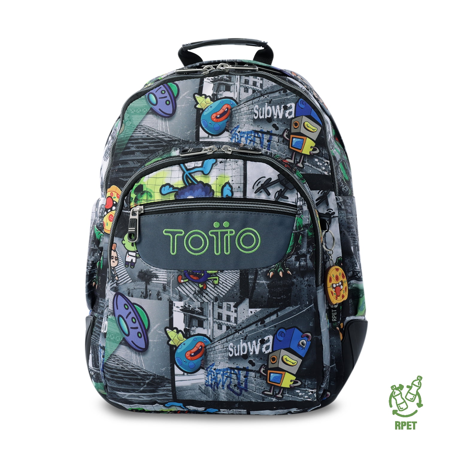 Mochila Escolar Notebook 14" Rayol Negra Totto