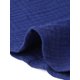 thumbnail image 5 of INSPIRE CHIC Camisas abotonadas para mujeres de media manga con cuello alto, blusas casuales de verano S Azul oscuro, 5 of 6