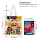 thumbnail image 5 of Jeffy SML the Rapper Bolso de tela con estampado de lienzo para mujer, bolsa de compras reutilizable y estética, con cremallera interior, regalo para mujer, 35 × 40 cm., 5 of 6