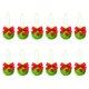 thumbnail image 3 of 12 Adornos Navideños Peludos, Adornos Navideños, Adornos De Duende Peludo Hechos A Mano Con Lazo, 3 of 5