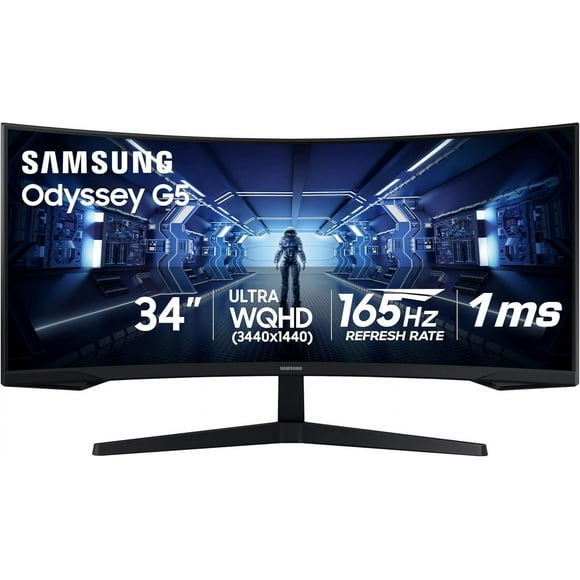 Monitor Samsung 34 Pulgadas Odyssey G5 WQHD Curvo