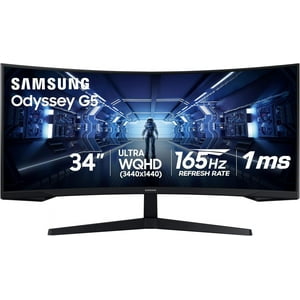 Monitor Samsung 34 Pulgadas Odyssey G5 Wqhd Curvo