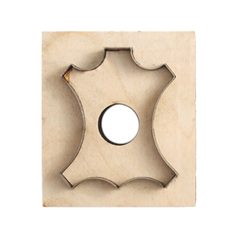 Magideal - Troquelador De Material Cuero, Hoja De Material Acero Japonesa, Para Cuchillo De Material Cuero, Plantilla Colgante, Herramienta De Material Cuero, Troqueles De Para Cortar L 72X60Mm