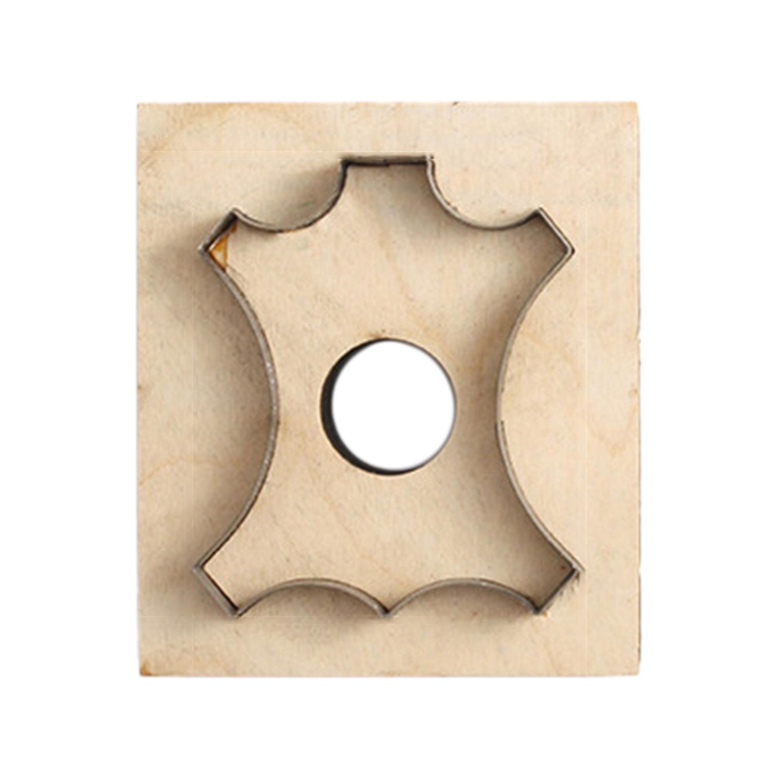 Magideal - Troquelador De Material Cuero, Hoja De Material Acero Japonesa, Para Cuchillo De Material Cuero, Plantilla Colgante, Herramienta De Material Cuero, Troqueles De Para Cortar L 72X60Mm