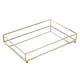 thumbnail image 1 of Bandeja rectangular de vidrio y metal vintage, 1 of 6
