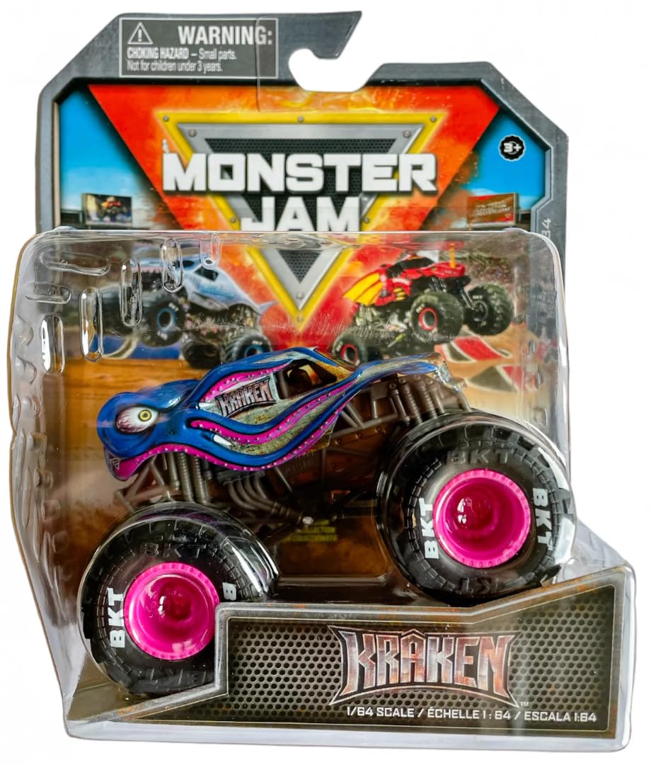 Camión Fundido Monster Jam 2024 Escala 1:64 Serie 34 Kraken