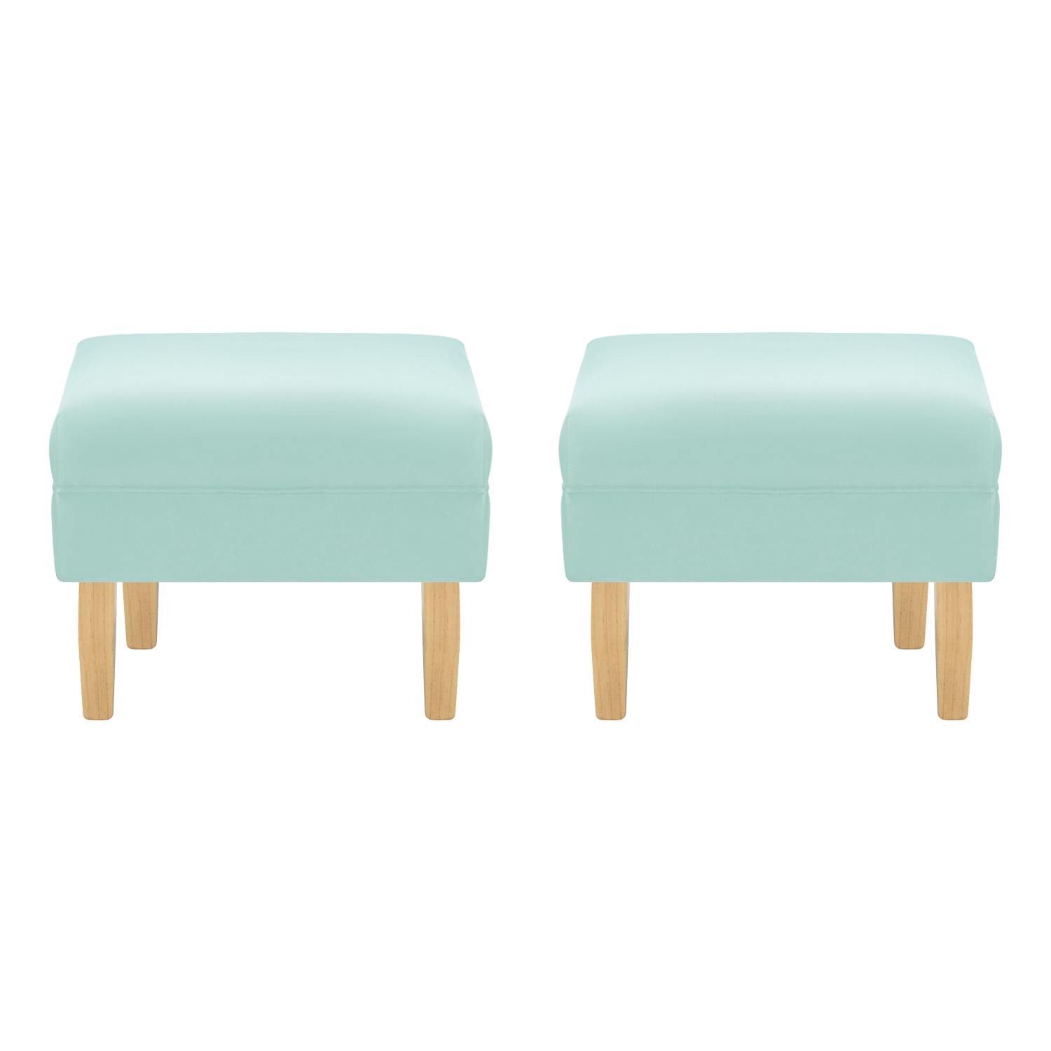Bodevir - Set Pouf Sky 1C Felpa 05 Verde Agua