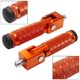 thumbnail image 2 of Reposapiés para motocicleta VUOZIP M8 plegables de aluminio naranja, 2 of 7