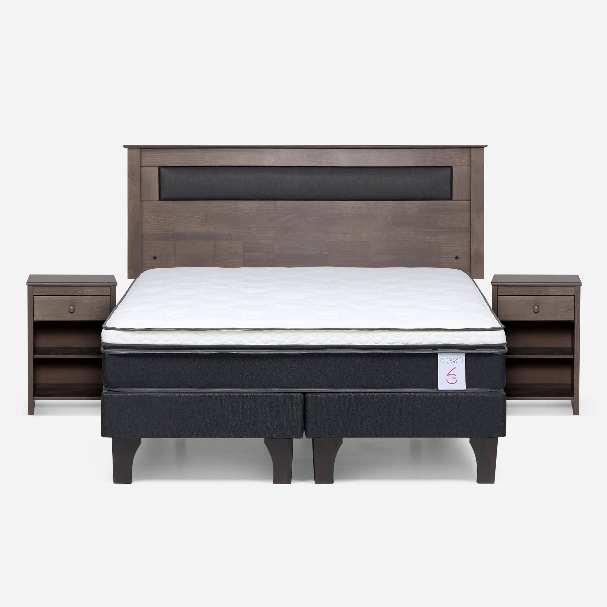 Rosen - Cama Europea New Style 6 2 Plaza Base Dividida
