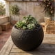 thumbnail image 3 of Macetero Plastico Redondo Tipo Piedra Decorativo Jardin M negro, 3 of 10