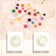 thumbnail image 5 of Uxcell 50 piezas Botón de costura 11.5mm 4 agujeros Botones redondos de resina para manualidades, Beige, 5 of 6