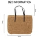 thumbnail image 2 of Bolso grande tejido de paja para mujer, bolso de playa hecho a mano, bolso de hombro, bolso de mano de paja, 2 of 6