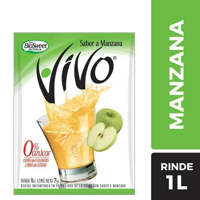 Jugo En Polvo Manzana Sobre 7 G Vivo