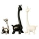 thumbnail image 1 of Estatua De Jirafa De Cerámica, Adorno De Estatua De Animal Para Dormitorio, Armario, Estantería, 3 Uds., 1 of 5