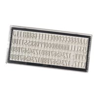 Magideal - Juego De Sellos Autoentintados, Sello De Impresión, Fecha, Letra Extraíble, Sello De Caracteres De Bricolaje, Sello De Dirección Para Padres Aficionad 64 Mm