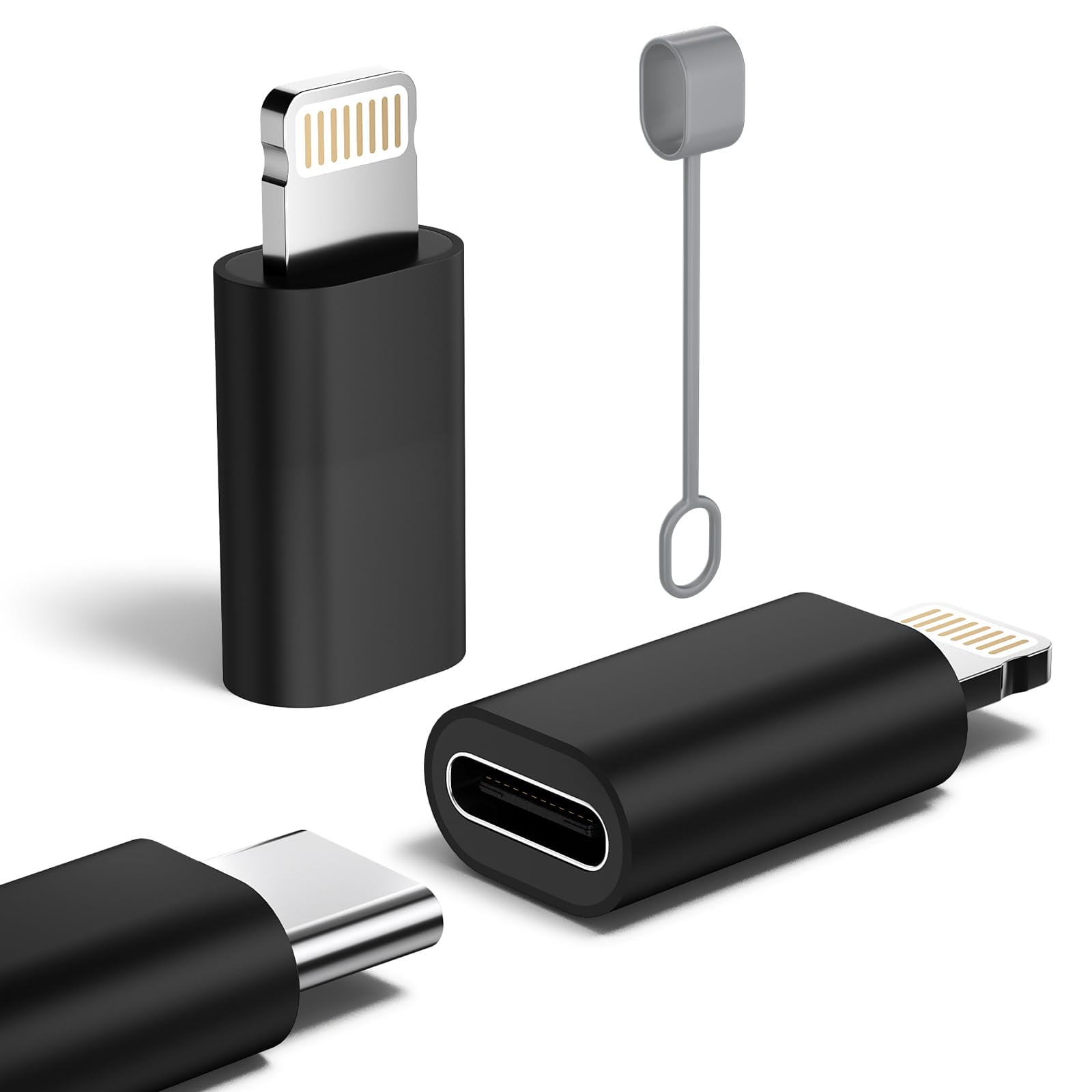 Adaptador Usb C A Lightning Con Certificación Yfmaiqi Mfi De 27 W (paquete De 2)