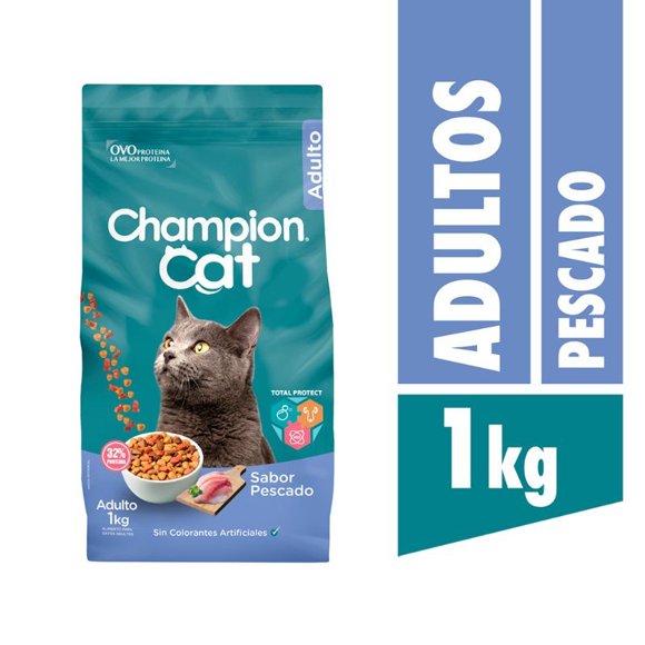 Alimento Seco Gato Adulto Sabor Pescado Bolsa, 1 Kg