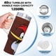 thumbnail image 5 of Pájaro Loco Vaso aislado de acero inoxidable con asa, diseño temático, regalo para familia, amigos y fans; incluye pajita y encaja en el portavasos estándar, 40 oz, 5 of 6