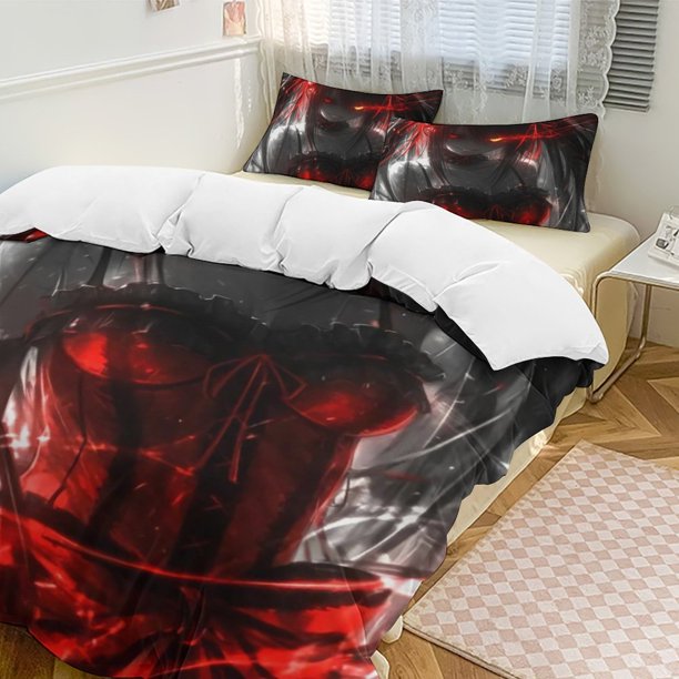 DATE A LIVE Anime Home Bed 3-piece Set Classic Japanese Anime Polyester Wash Student Dormitory Set