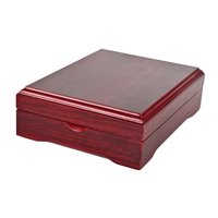 Ioensy - Caja De Almacenamiento De Caja De Exhibición De Madera Moderna Durable Para Escritorio 10Cmx10Cmx3.5Cm