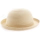 thumbnail image 5 of Sombrero para el sol, sombrero bombín de moda para mujer, sombreros de verano para el sol, sombrero de playa de paja, sombrero de paja tejido para exteriores, fiestas, playa, beige, 5 of 7
