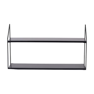 Rack Repisas 2 Niveles 60 X 15 X 33 Cm Day Negro
