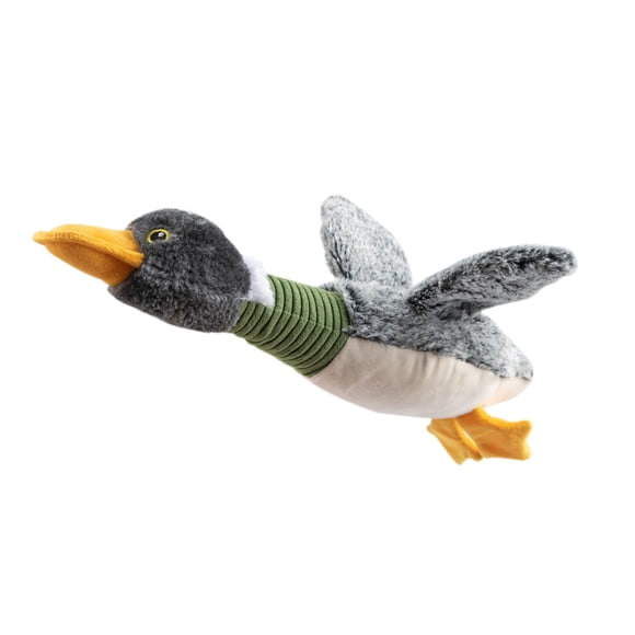 Juguete masticable interactivo para perros Squeaky, Best Pet Supplies, alas de pato real (gris) para