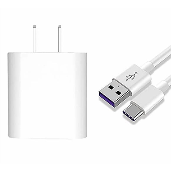Adaptador de corriente Supercharge para Huawei, cargador rápido 4.5V 5A con cable USB tipo C de carga rápida para Huawei P20 Pro, P10 Plus, Mate 9 MT9, Mate 10, Honor (Super Cargador)