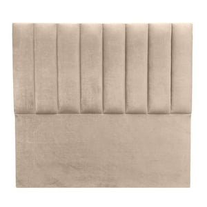 Espacio Hogar - Respaldo Tubular Vertical 2 Plazas Felpa Beige
