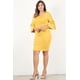 thumbnail image 1 of Vestido Mini Ajustado con Detalle de Cordones en Talla Grande, 1 of 5