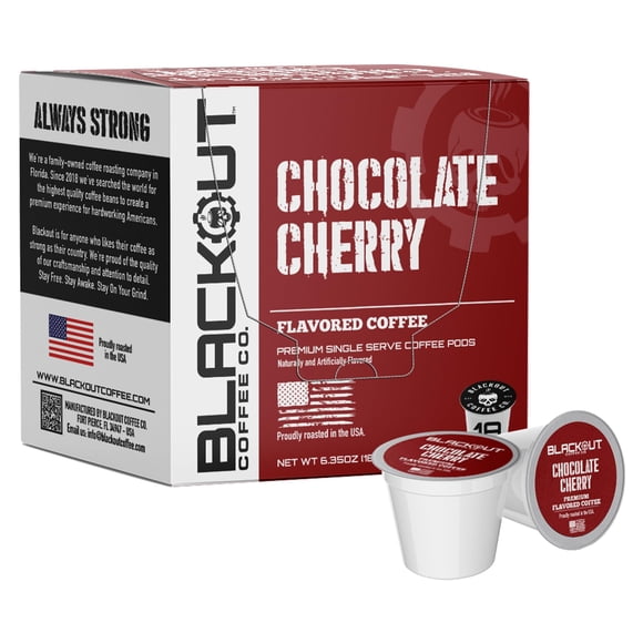 Cápsulas de Café Blackout Coffee Co. Sabor Chocolate Cereza 18 unidades