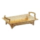 thumbnail image 2 of Soporte De Bandeja De Fruta Dorada De Metal Bandeja De Tocador Para Decoración De Baño De Cocina 30x18cm, 2 of 5