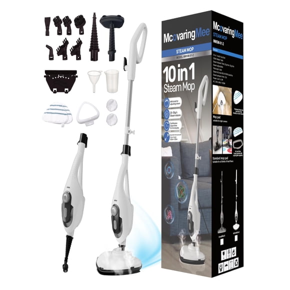Mopa a Vapor McovaringMee 1550W Potente de Mano 260°F Blanca