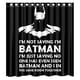 thumbnail image 1 of Cortina de ducha para baño con ganchos "No digo que soy Batman", 66 x 72 pulgadas, 1 of 3