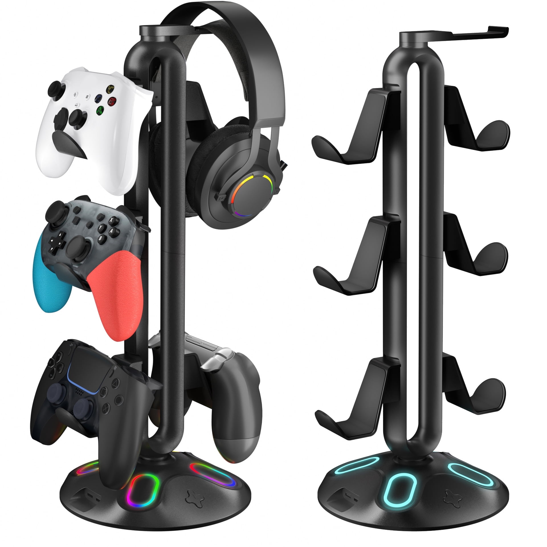 Soporte Para Auriculares Aaronmei Gaming Rgb Negro