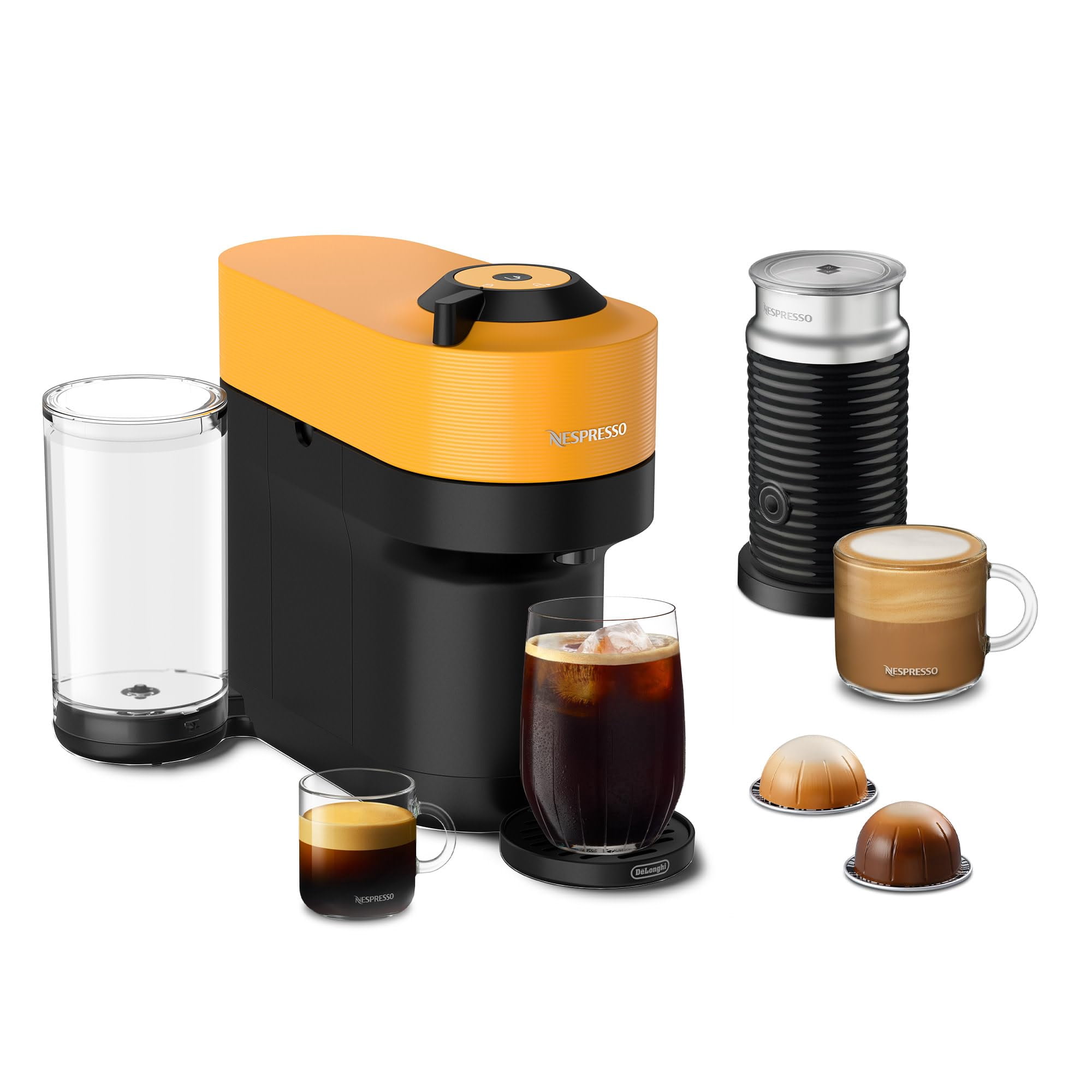 Cafetera Nespresso Vertuo Pop+ De'longhi Mango Yellow