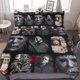 thumbnail image 1 of Michael Myers Halloween 3 Pcs Bed Sheets Set Breathable Duvet Cover with 2 Pillow Sham Soft All Seasons Bedding Set, 1 of 5