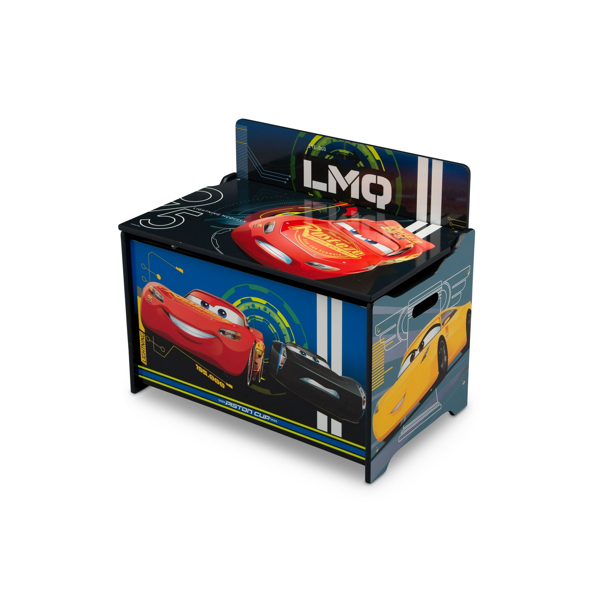 Baúl Infantil Para Juguetes Cars Disney Deluxe Delta Children