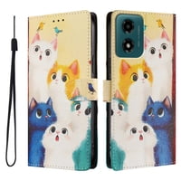 Foxdock Funda Tipo Cartera Para Motorola Moto G04/G24/E14 Con Soporte Y Correa – Diseño De Patrones Lindos