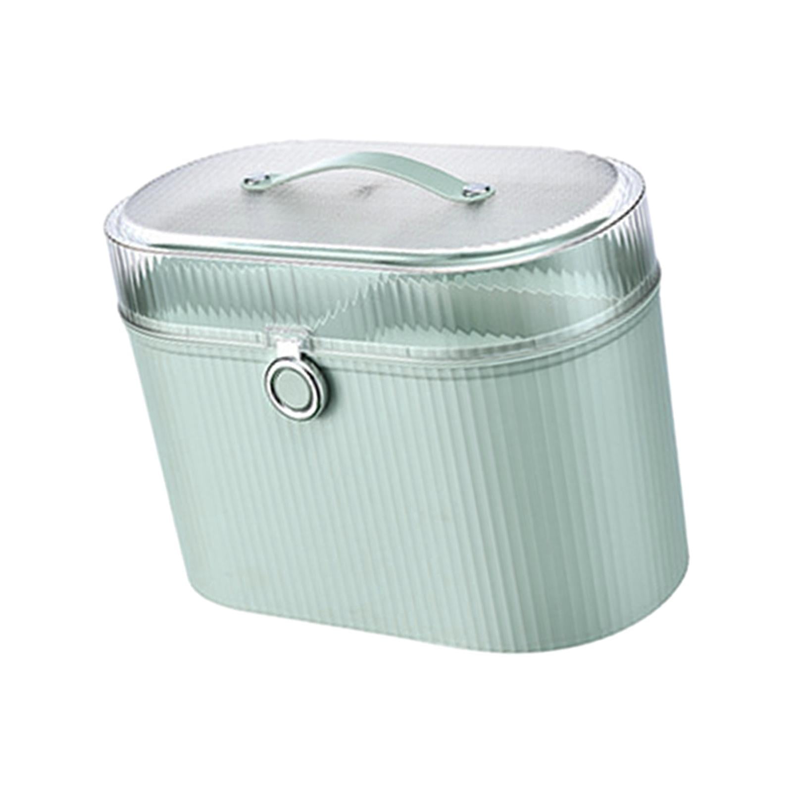 Bothyi - Caja De Almacenamiento Organizadora Para El Hogar, Dos Compartimentos Para Manualidades, Accesorios Para El Cabello, Costura, Color Verde