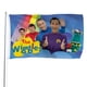 thumbnail image 1 of The Wiggles Bandera impresa con temática, regalo perfecto para fanáticos, amigos y familiares, y adecuada para actividades al aire libre e interiores, decoraciones de fiesta. 120*180CM, 1 of 6