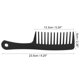 thumbnail image 4 of Peine de Dientes Anchos para Cabello Rizado, Cabello Húmedo, Cabello Largo y Grueso, Peine Desenredante de Plástico para Mujeres Negro 1 pieza, 4 of 7