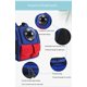 thumbnail image 2 of MOCHILA TRANSPORTADORA OXFORD CAPSULA AZUL ROJO, 2 of 3