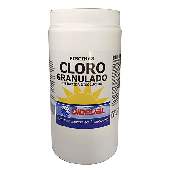 Cloro granulado para piscina 1Kg - Dideval